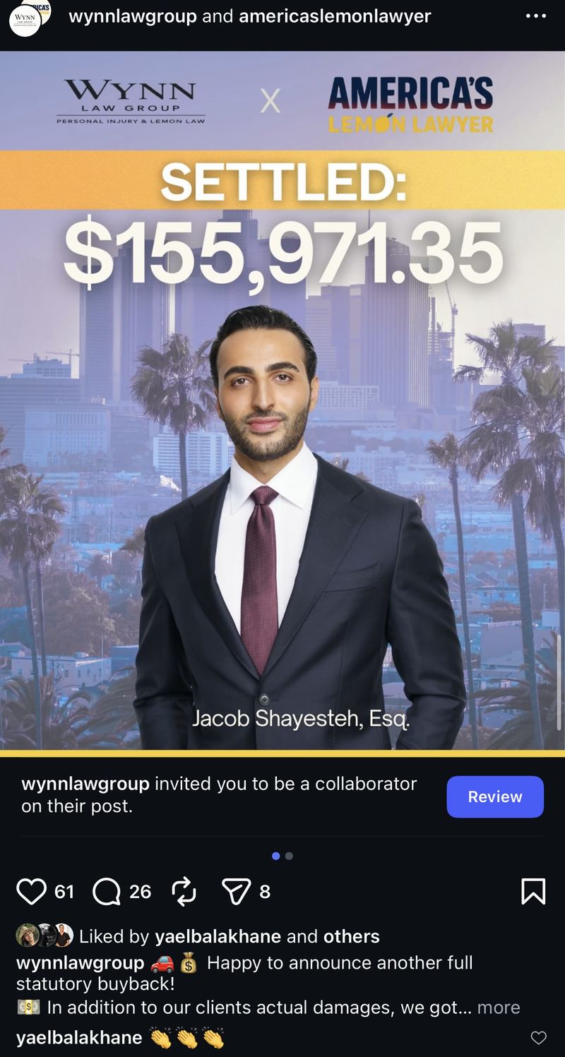 $155,971 Settlement